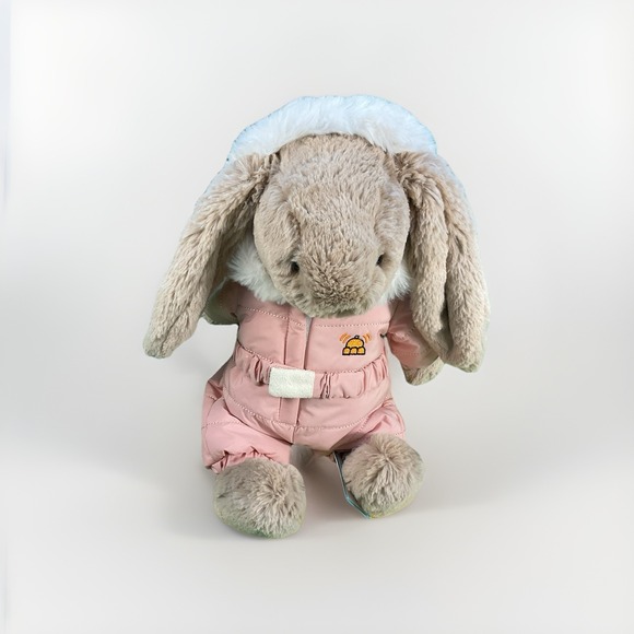 Jellycat Bashful Bunny 'Snow Suit' with Tags Authentic shipping US Dust Bag